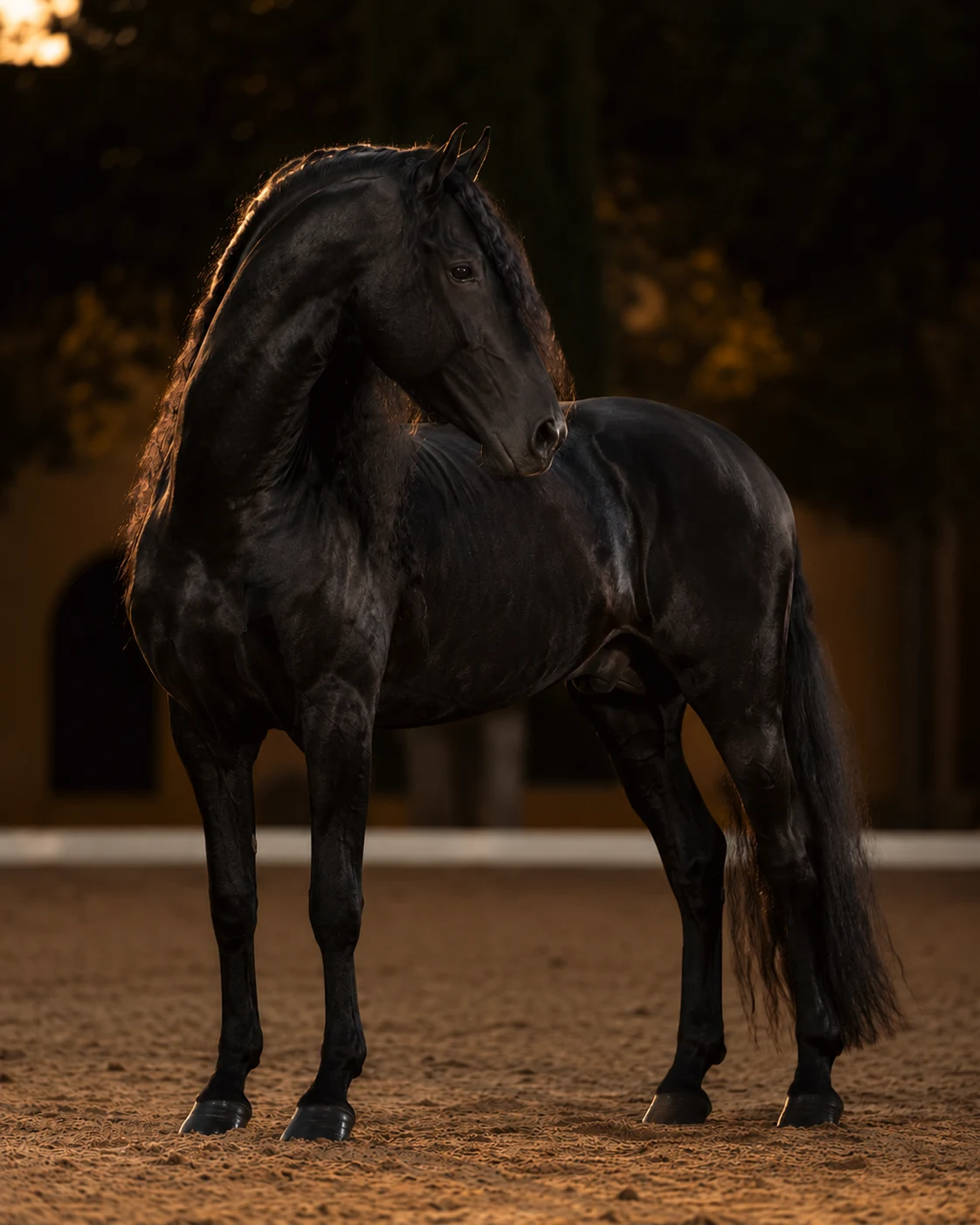PRE negro presentado por Golden Horses
