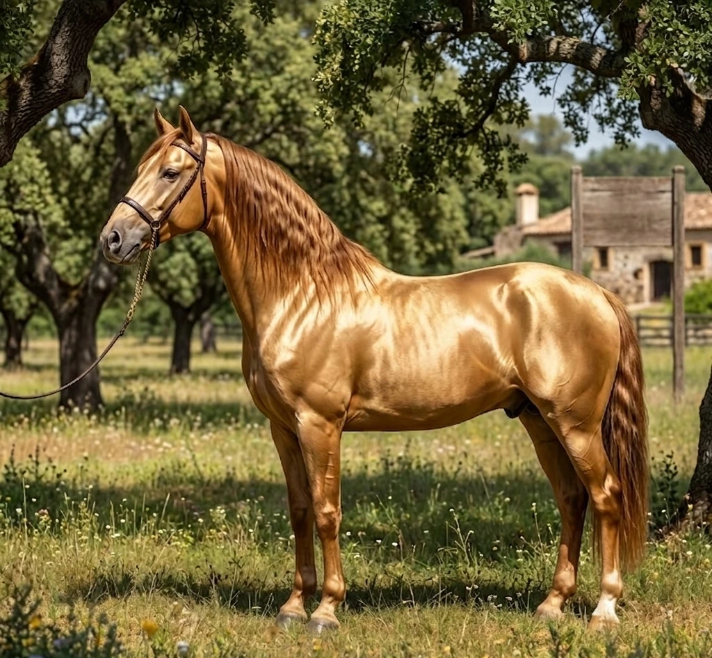 Caballo PRE Isabela alazana — Golden Horses Spain